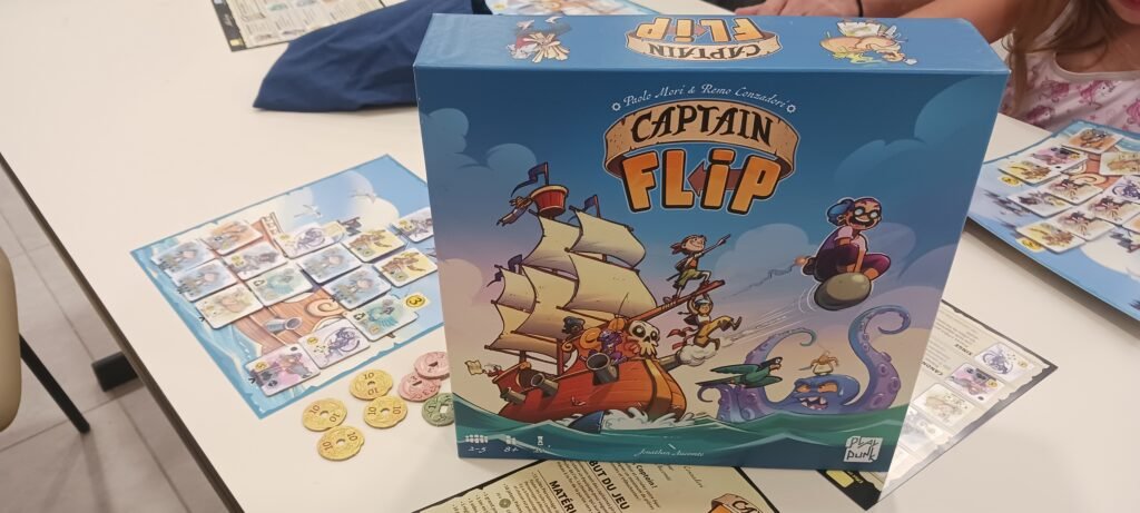 Captain flip est un jeu de société joué lors de notre dernière soirée jeux.