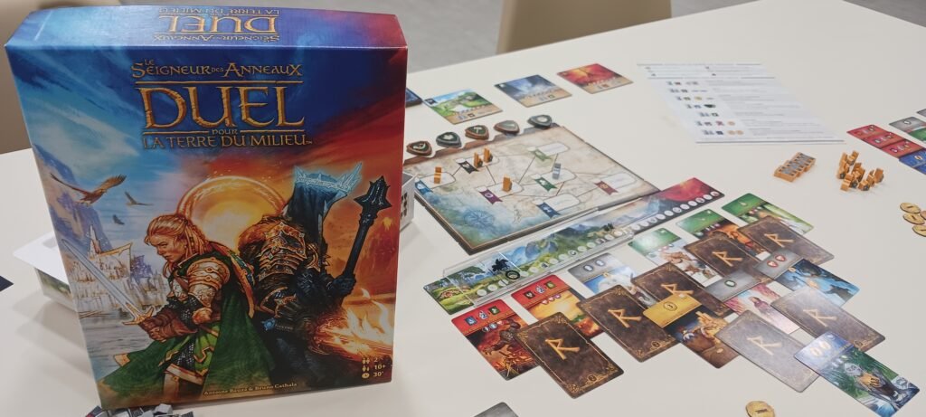 Le Seigneur des Anneaux - Duel pour la terre du Milieu lors de notre soirée jeux.