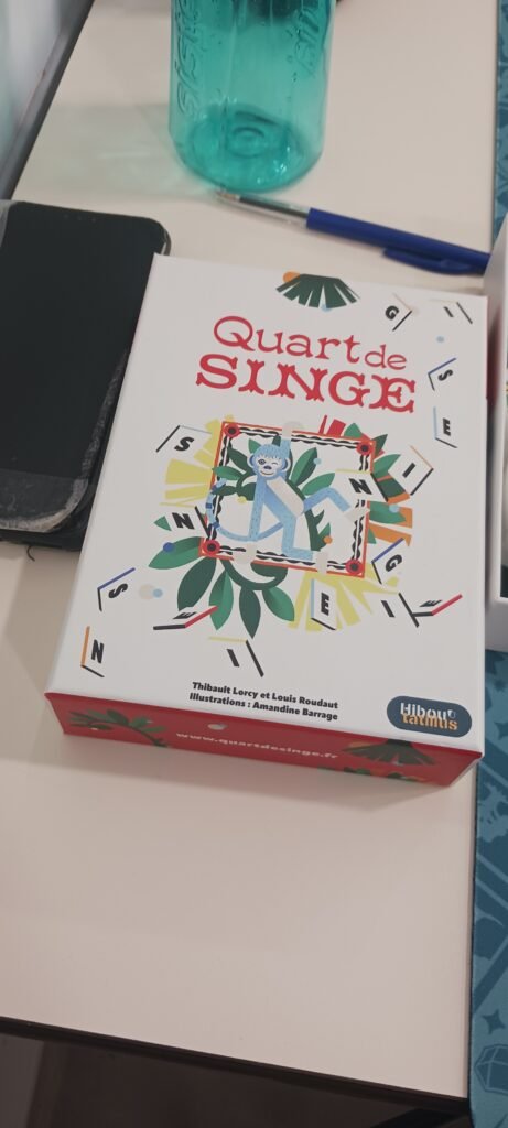 Quart de singe joué lors de notre soirée jeux.