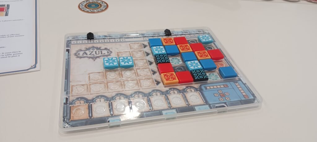 Azul mini lors de notre soirée jeux.