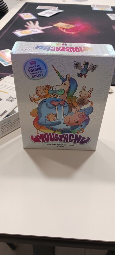 Moustache joué lors de notre soirée jeux.