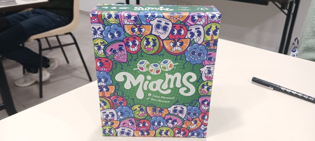 La boite du jeu miam's.