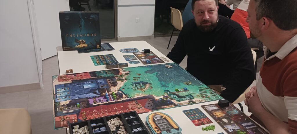 Une partie de Thesauros à deux joueurs