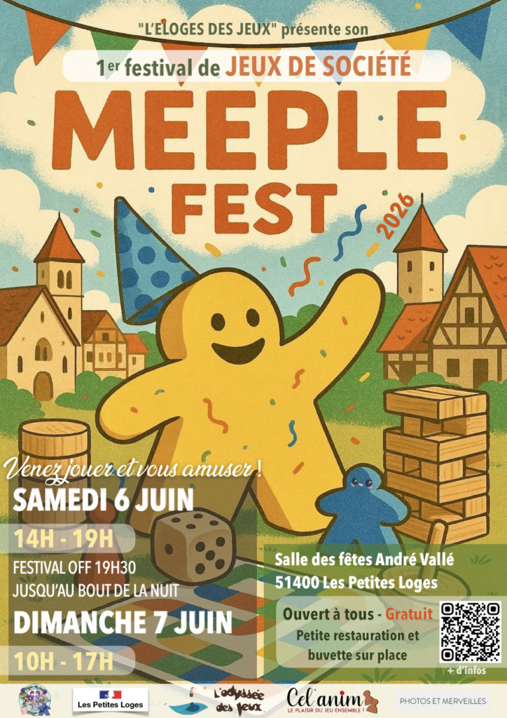 Affiche du festival de jeux de société